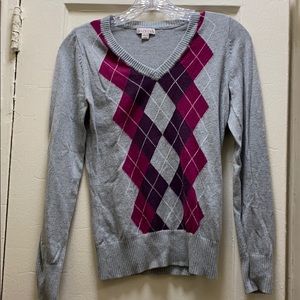 Merona argyle sweater
